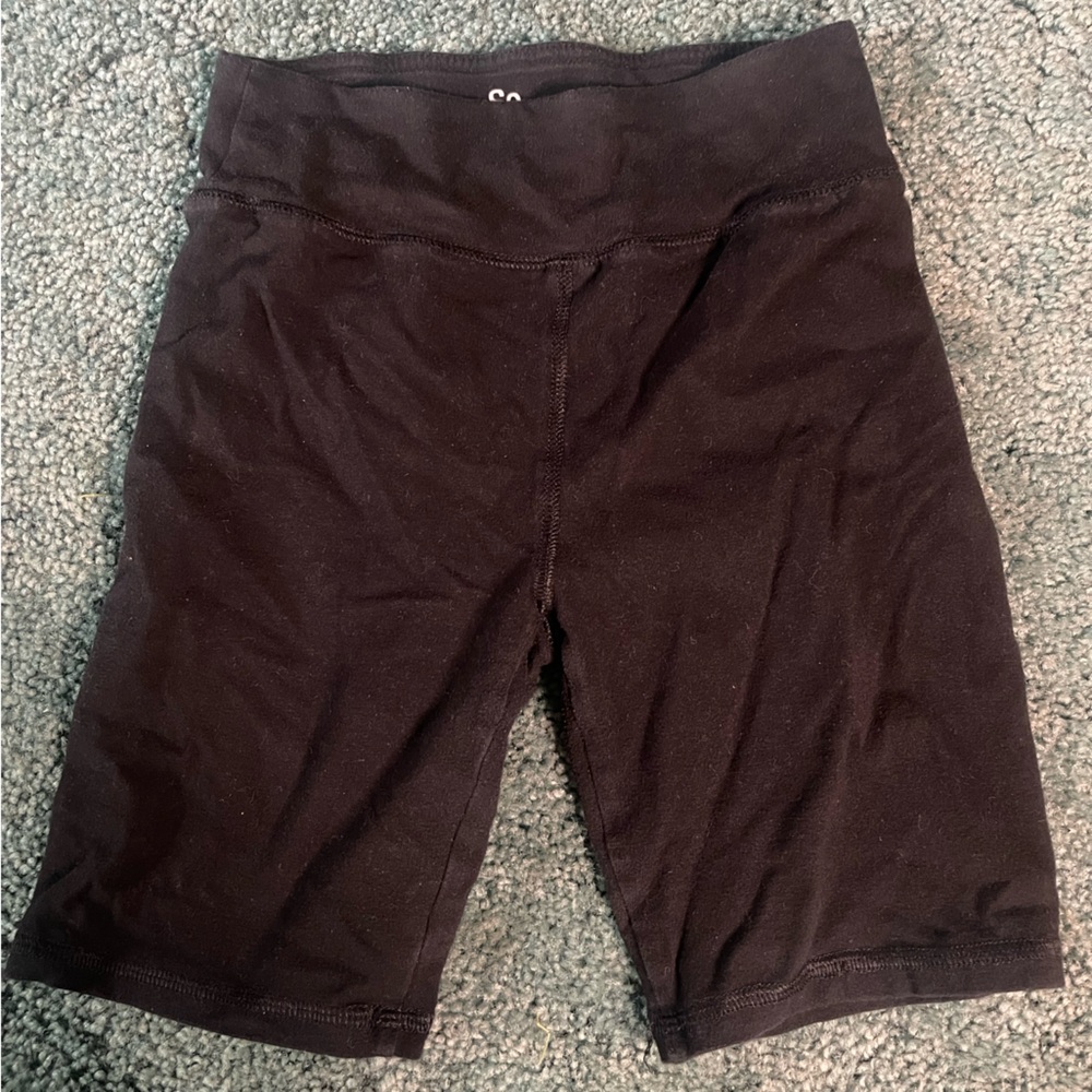 Kids Black Legging-Bike Shorts